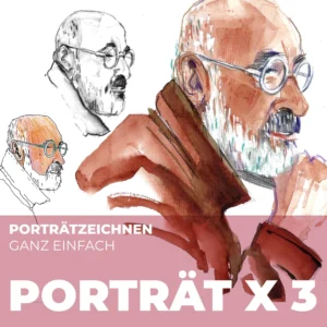 #4 Porträtzeichnen ganz einfach: PORTRÄT X 3 01.10.2025